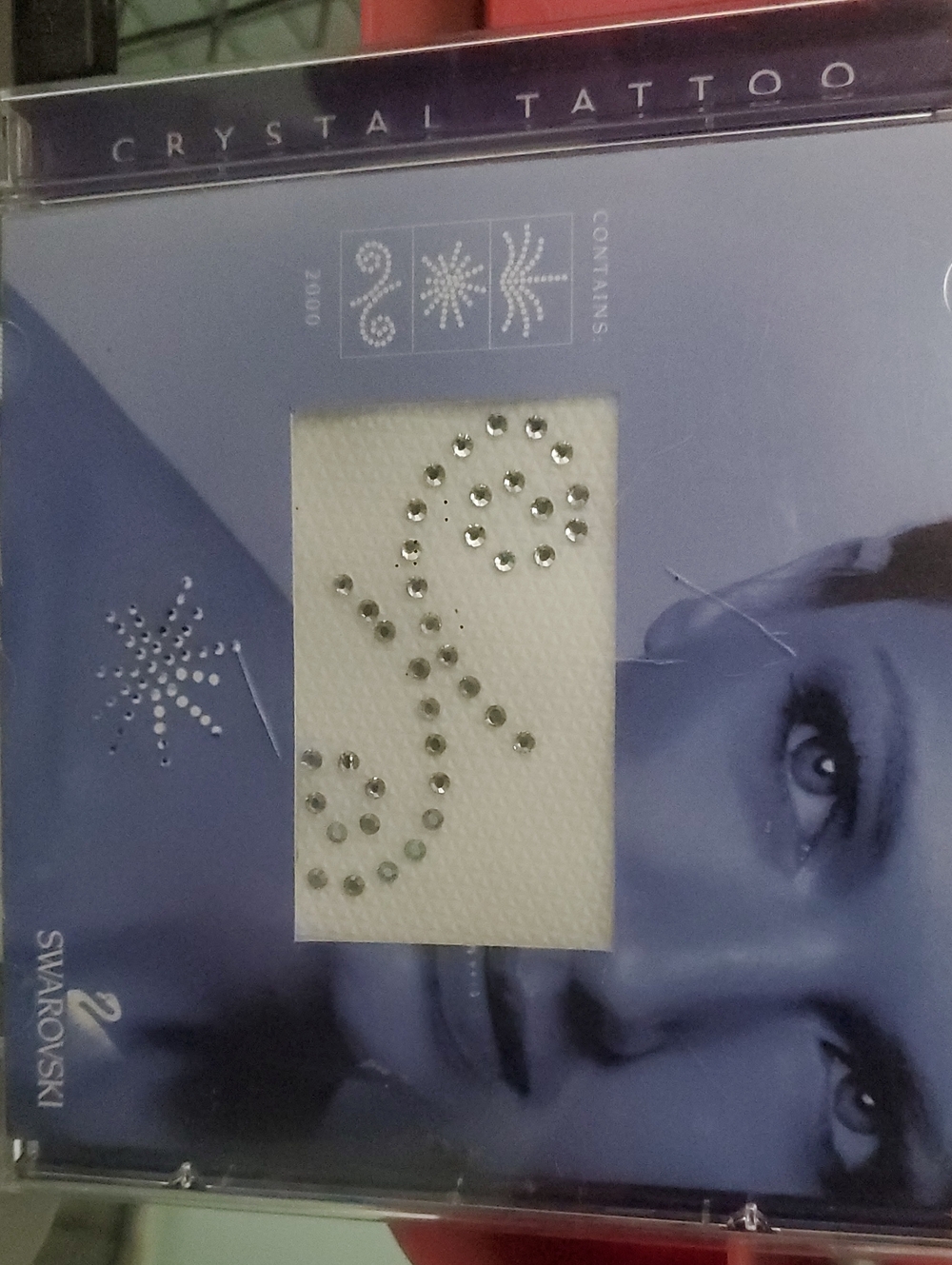 Y2K Swarovski Clear Crystal Face and Body Jewel Set